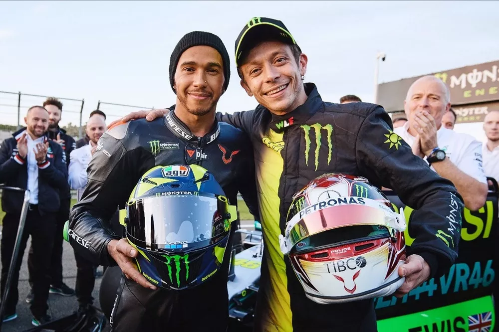 Lewis Hamilton, Valentino Rossi 