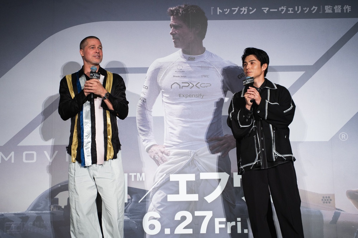 Brad Pitt ブラピ 直筆サイン入り　F1 舞台挨拶限定　フライヤー ブラッド・ピット「ニッポンはF1の国……皆さんにようやくこの作品