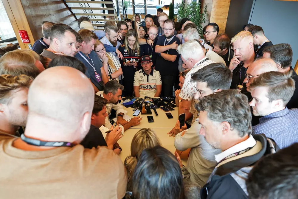 Max Verstappen, Red Bull Racing holds a press conference
