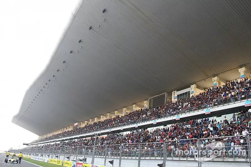 Fans in the grandstand