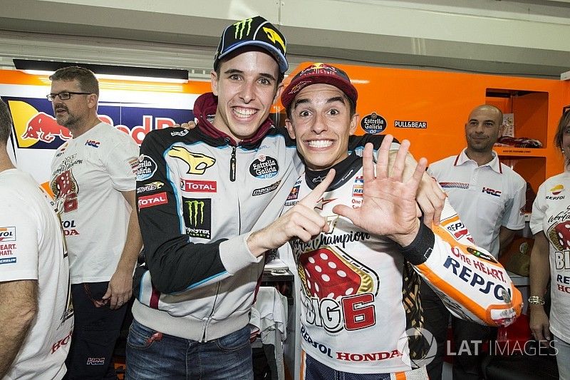 Campe&oacute;n del mundo Marc M&aacute;rquez, Repsol Honda Team con Alex M&aacute;rquez, Marc VDS