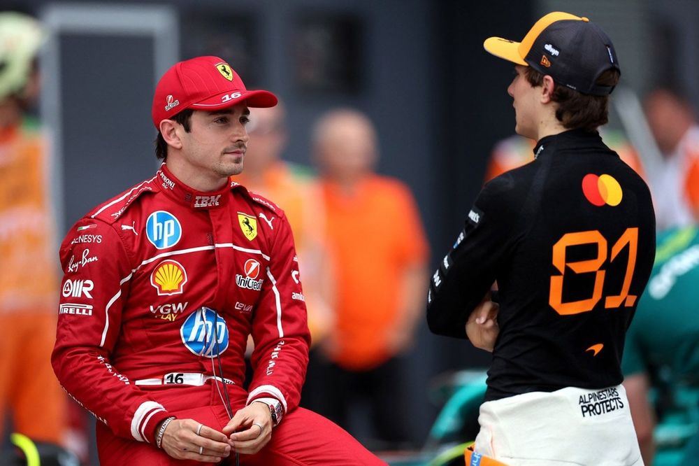 Charles Leclerc, Ferrari, Oscar Piastri, McLaren