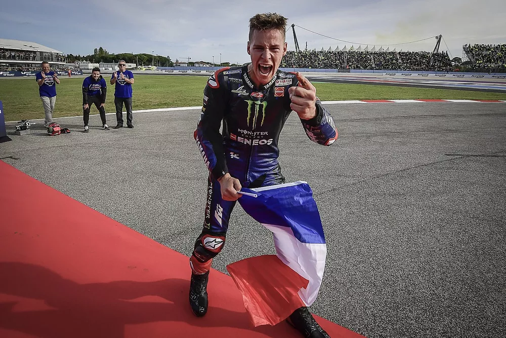 Fabio Quartararo, Yamaha Factory Racing, f&ecirc;te son titre de champion du monde
