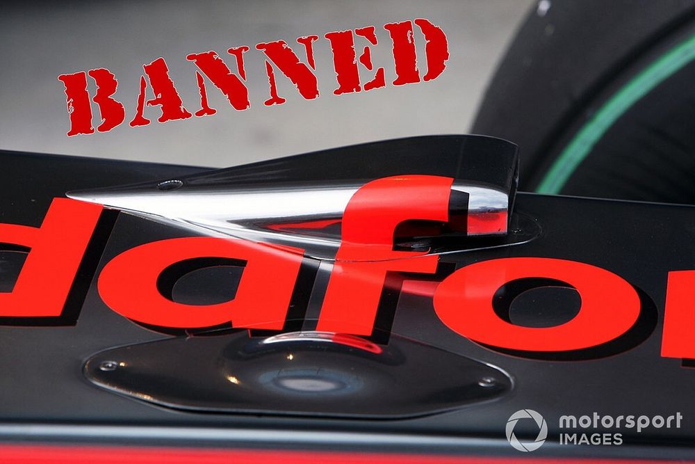 McLaren MP4/25 detalle del conducto F