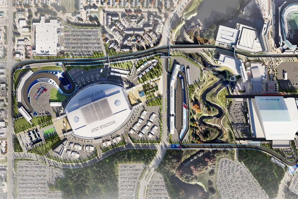 Arlington Grand Prix track map