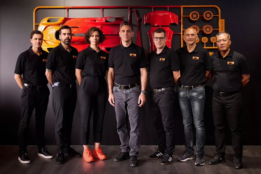 Warren&nbsp;Scheckter, Commercial, Marketing and Communication Manager; Justin Taylor, Chief Engineer; Anouck Abadie, Team Manager; Cyril Abiteboul, Team Principal; Fran&ccedil;oix-Xavier Demaison, Technical Director; Gabriele Tarquini, Sporting Director; Mia Sharizman, Driver Programme Advisor, Genesis Magma Racing