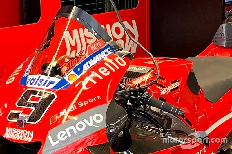 Ducati Team dettaglio schermo