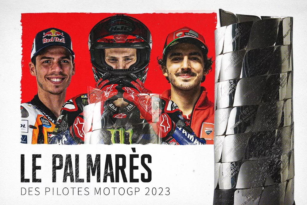 Le palmarès des pilotes MotoGP 2023