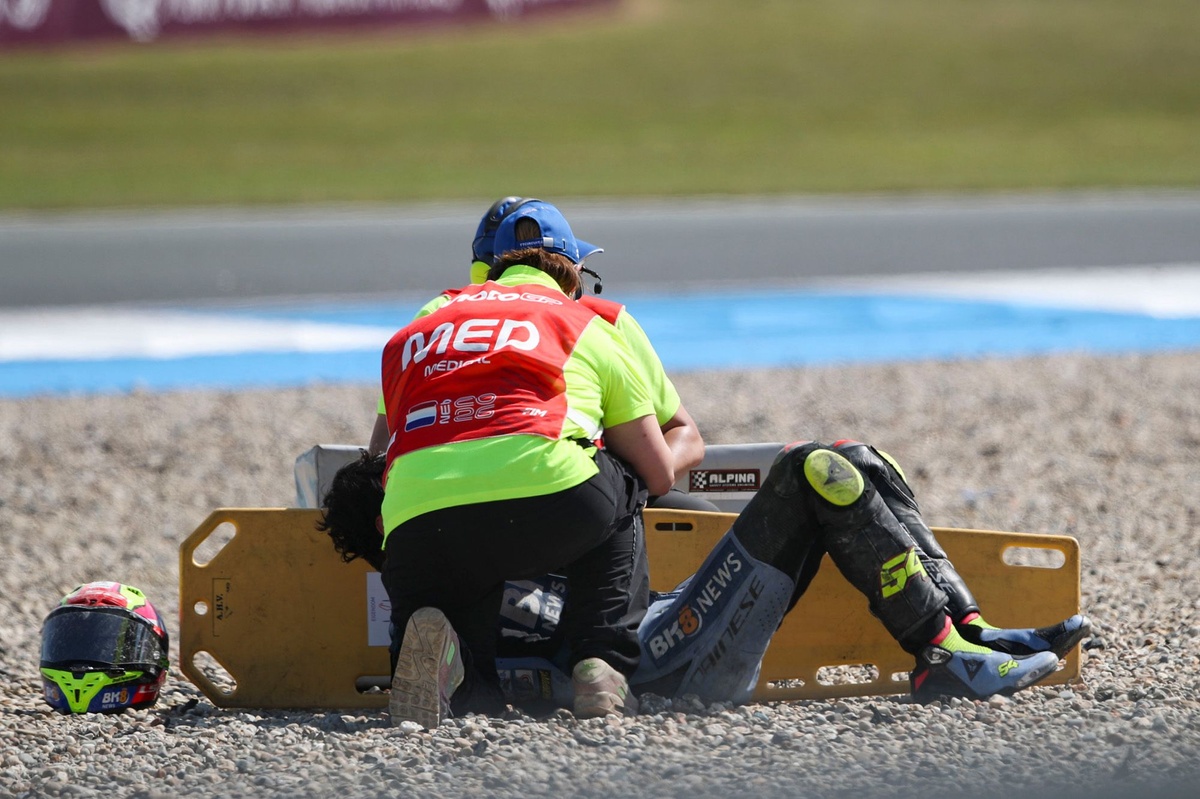 Aldeguer incertain pour la suite du week-end à Assen