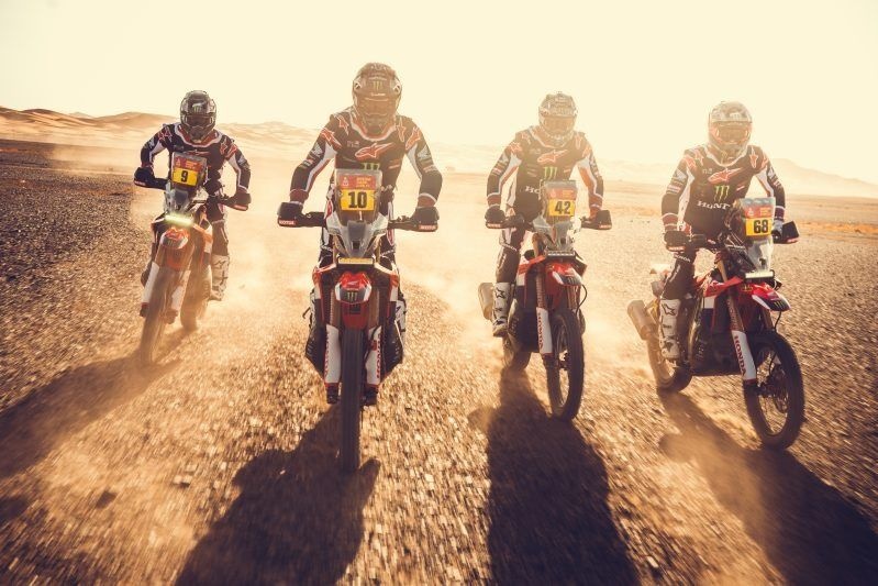 Honda busca un nuevo triunfo en el Dakar con una alineación experimentada en motos