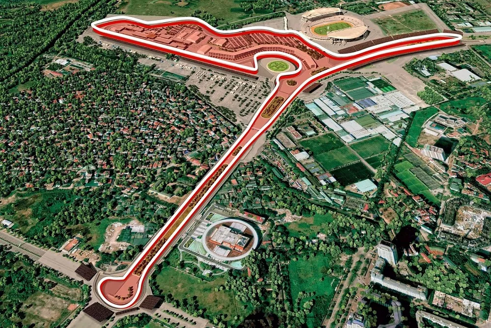 Images informatiques du circuit GP du Vietnam &agrave; Hano&iuml;
