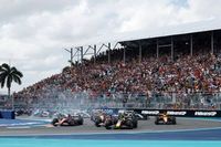 Checo P&eacute;rez: estuve cerca de chocar con Verstappen en la arrancada en Miami