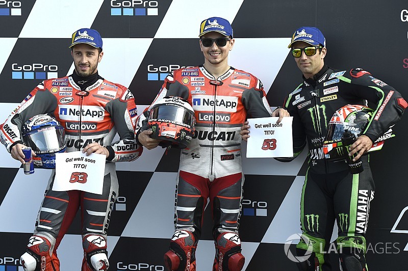 La grille de départ du GP de Grande-Bretagne MotoGP