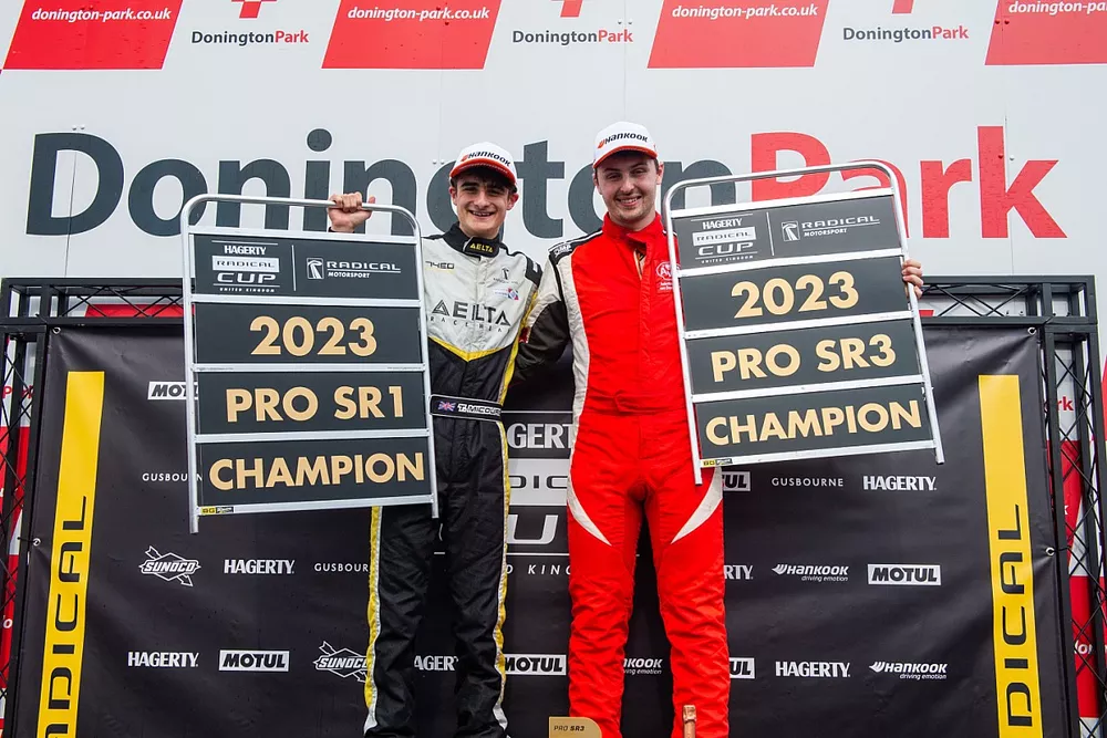 Podium celebration