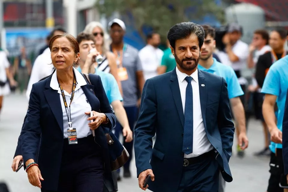 Mohammed Ben Sulayem, President, FIA, arrives at the track 
