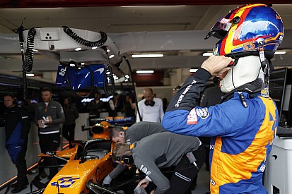 Three treated after McLaren garage fire in Barcelona