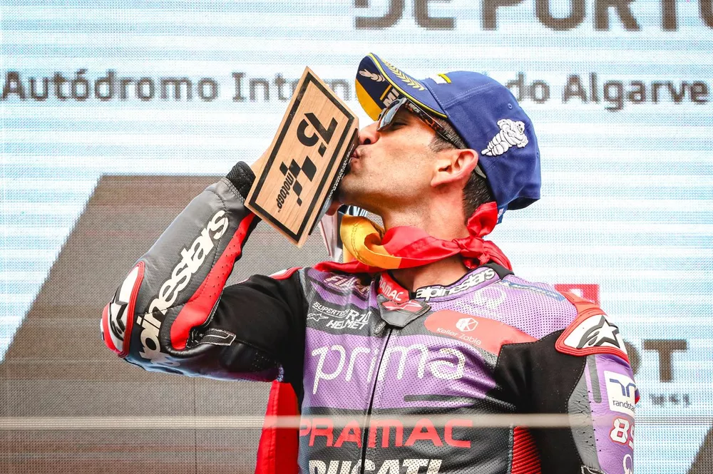 Podio: ganador Jorge Mart&iacute;n, Pramac Racing