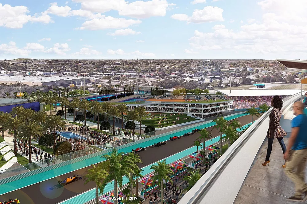 Miami track rendering