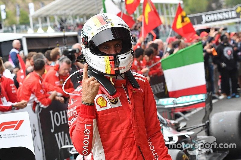 Race winner Sebastian Vettel, Ferrari
