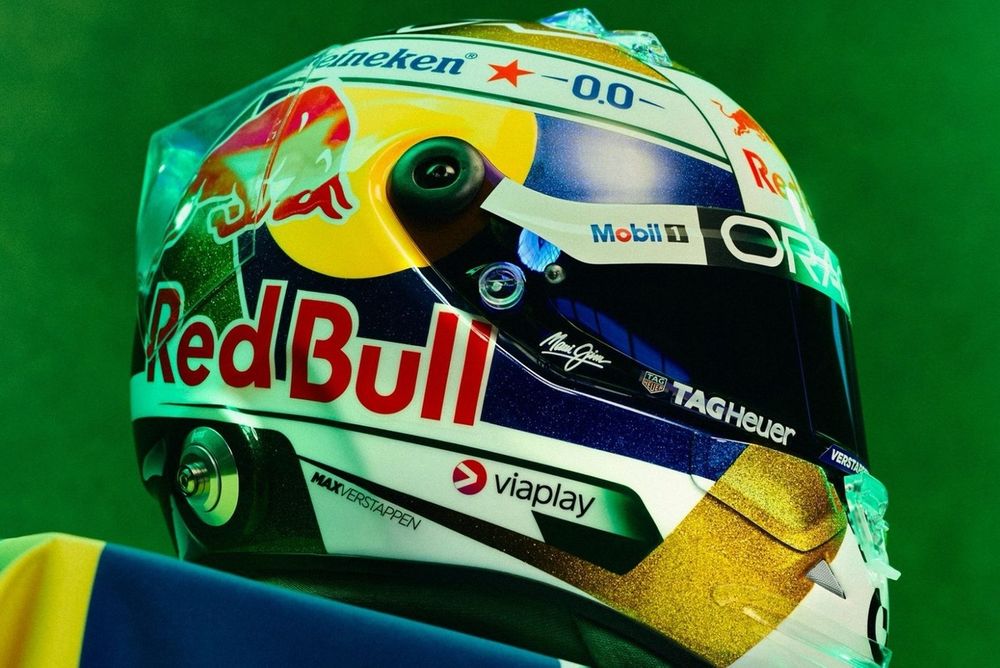 El casco especial de Max Verstappen para Brasil