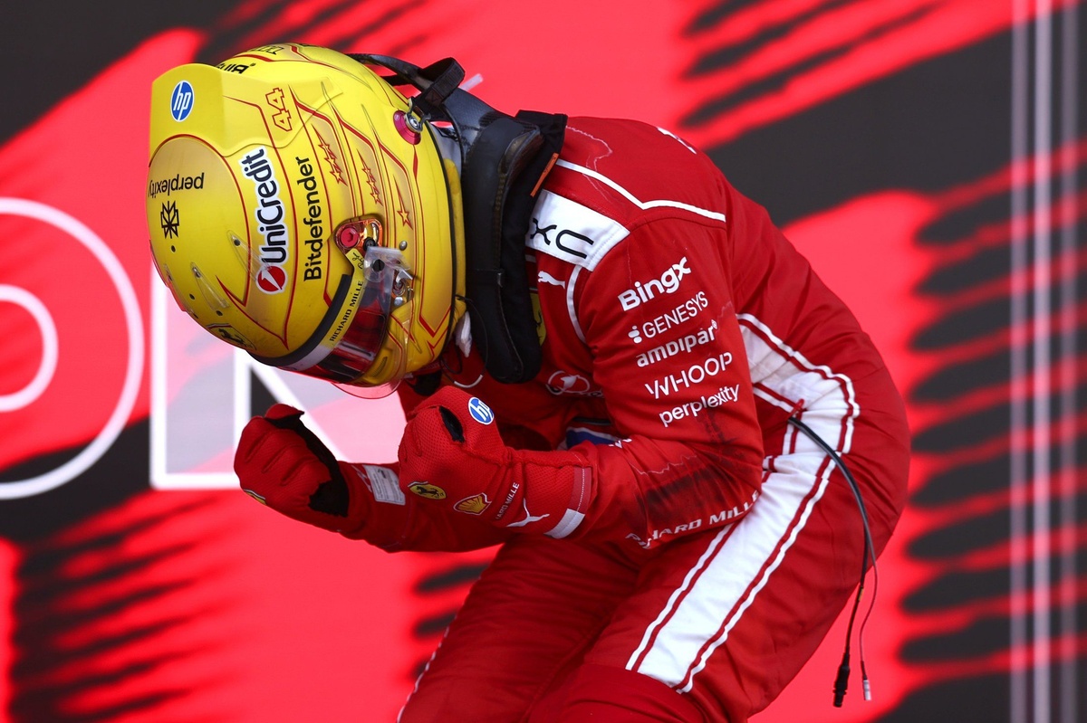 F1 Barcelona GP: Hamilton takes maiden Ferrari win as Antonelli retires late on