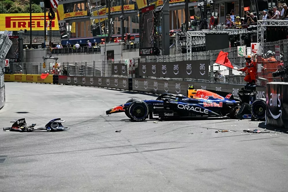F1モナコGP FP1速報｜ハジャーとアロンソがクラッシュで赤旗2回