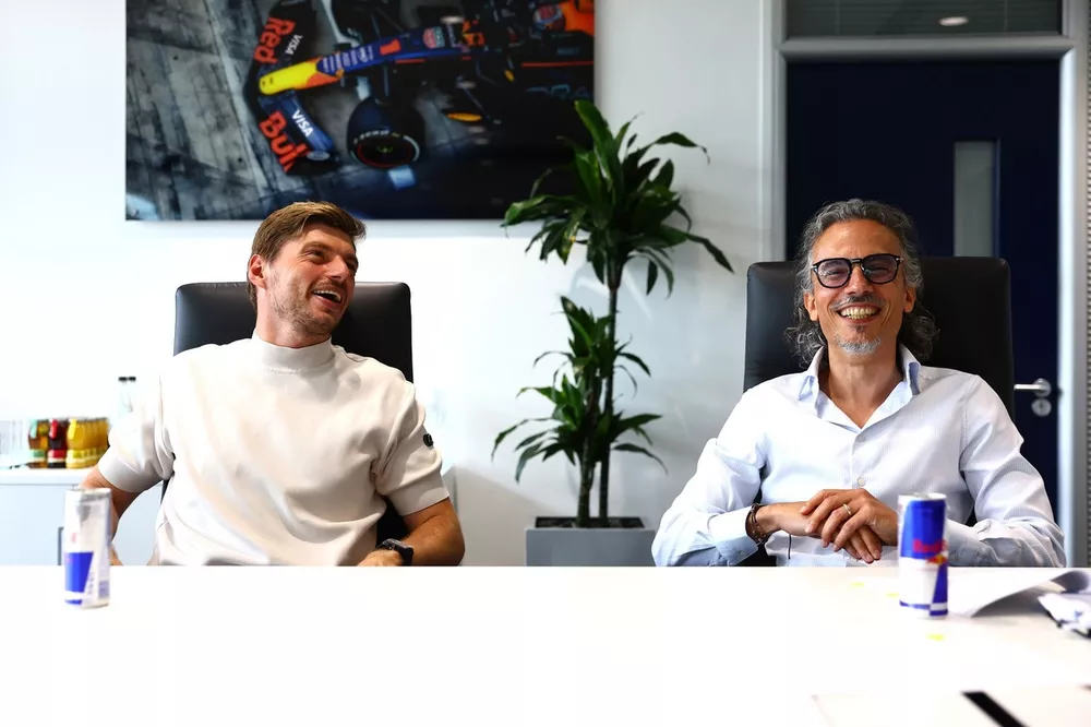 Max Verstappen, Red Bull Racing, Laurent Mekies, Red Bull Racing Team Principal 