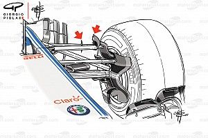 An&aacute;lisis t&eacute;cnico: los aletines inteligentes de la suspensi&oacute;n de Sauber