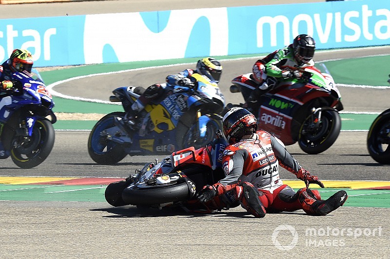 Fotostrecke: Highsider von Jorge Lorenzo in Aragon