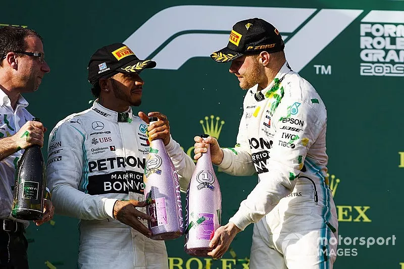 Lewis Hamilton, Mercedes AMG F1 y Valtteri Bottas, Mercedes AMG F1