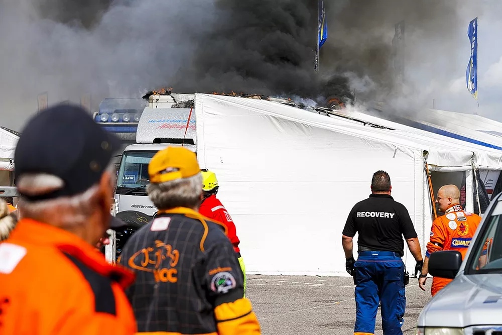 Fire in the paddock