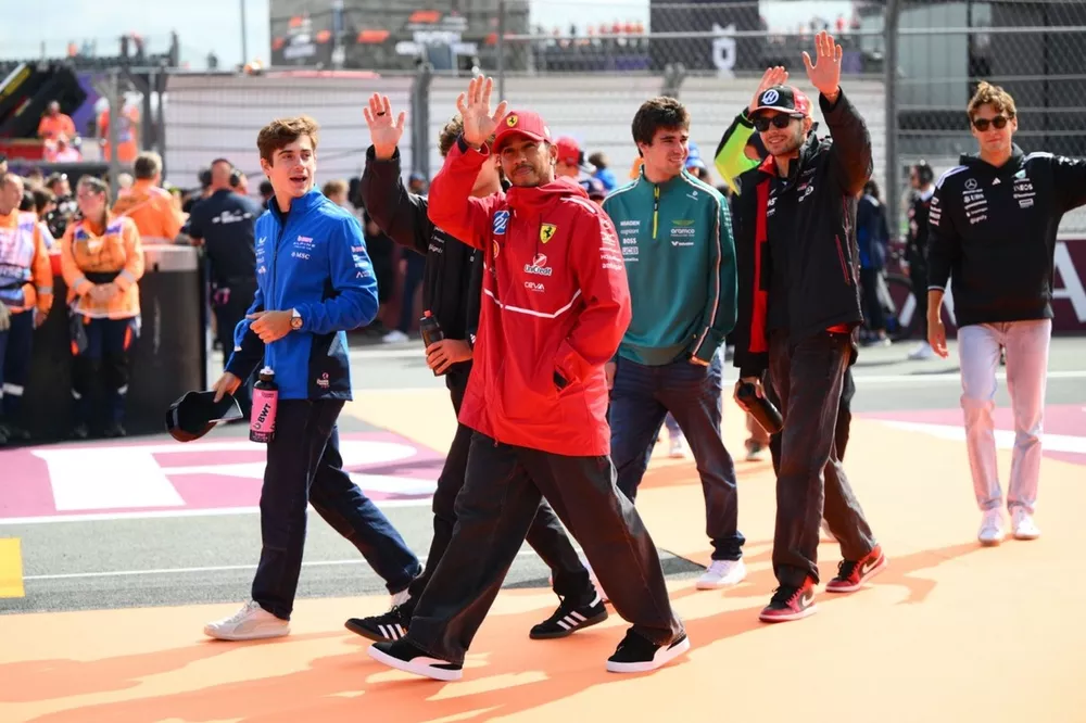 Lewis Hamilton, Ferrari, Lance Stroll, Aston Martin Racing, Esteban Ocon, Haas F1 Team, Andrea Kimi Antonelli, Mercedes, Franco Colapinto, Alpine