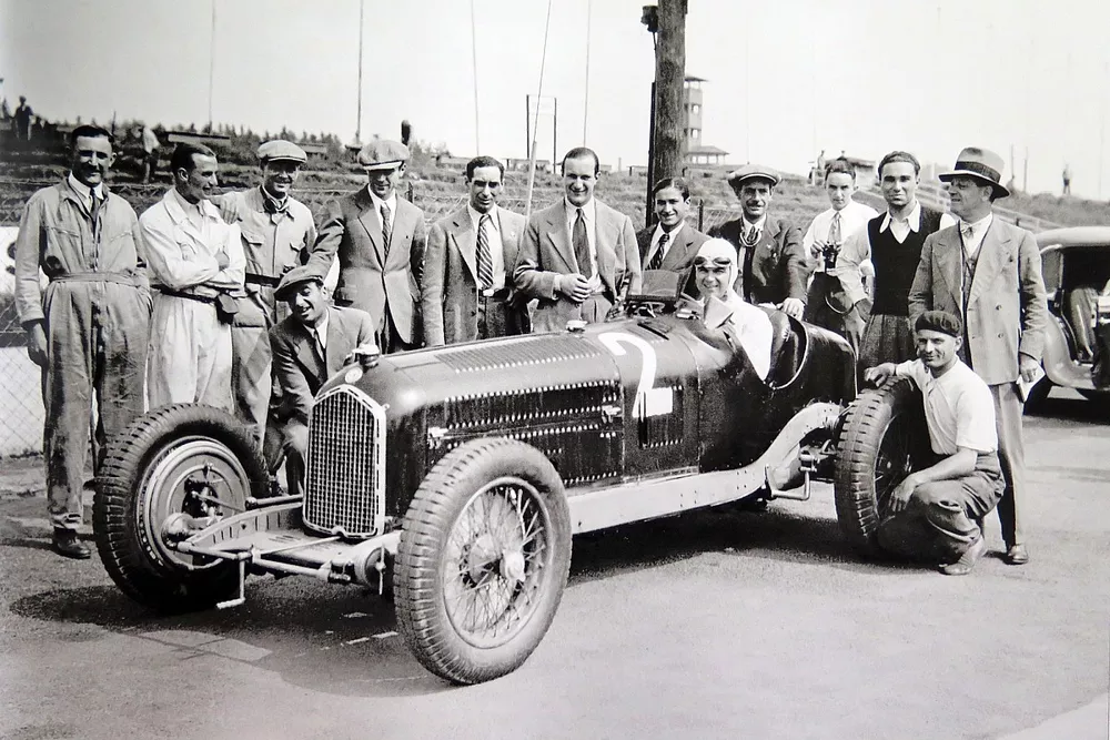 SPITZLEY 1932 GERMAN GP CARACCIOLA ALFA ROMEO