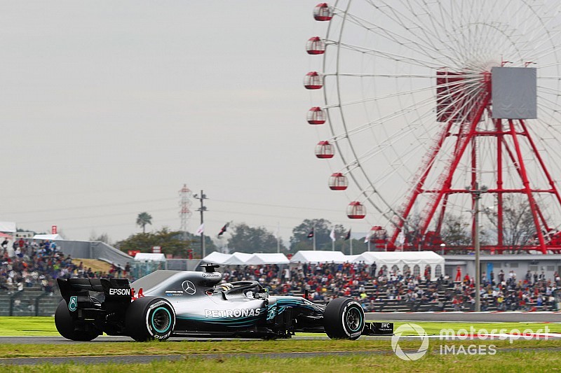 日本大奖赛FP2:汉密尔顿一枝独秀,梅赛德斯优势明显