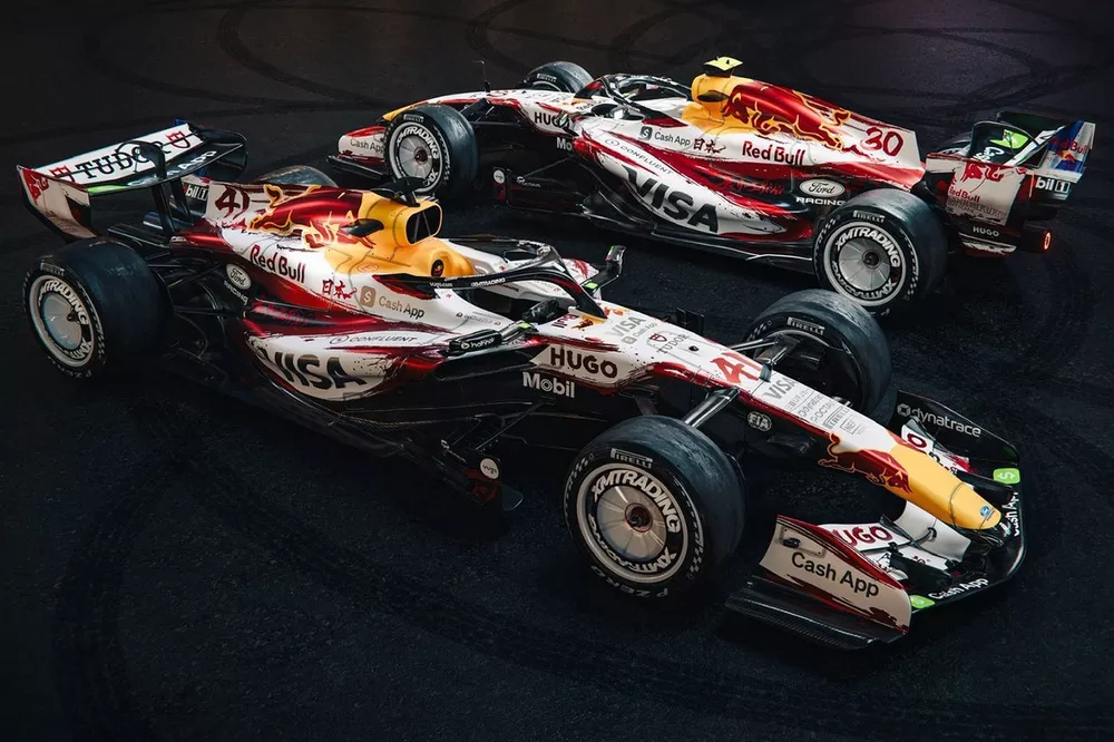 VCARB03, livrea speciale per il GP del Giappone, Visa Cash App Racing Bulls Team 