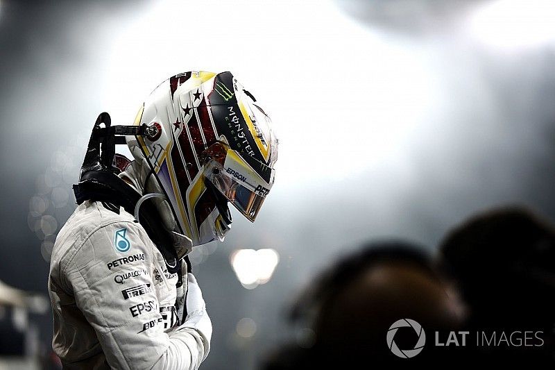 Lewis Hamilton, Mercedes AMG F1 in parc ferme