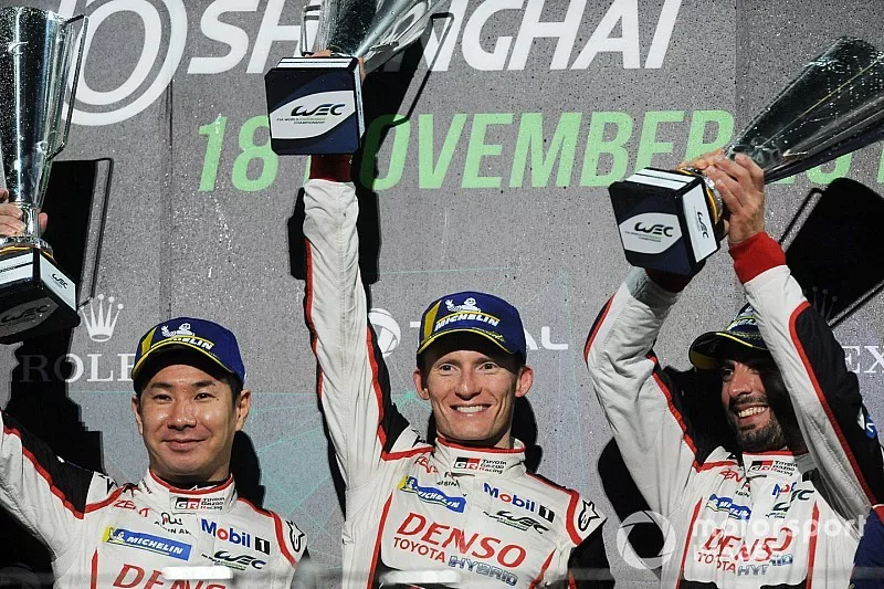 Winners #7 Toyota Gazoo Racing Toyota TS050: Mike Conway, Kamui Kobayashi, Jose Maria Lopez