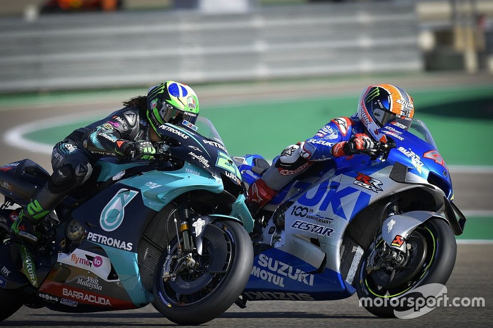 Franco Morbidelli, Petronas Yamaha SRT, Alex Rins, Team Suzuki MotoGP