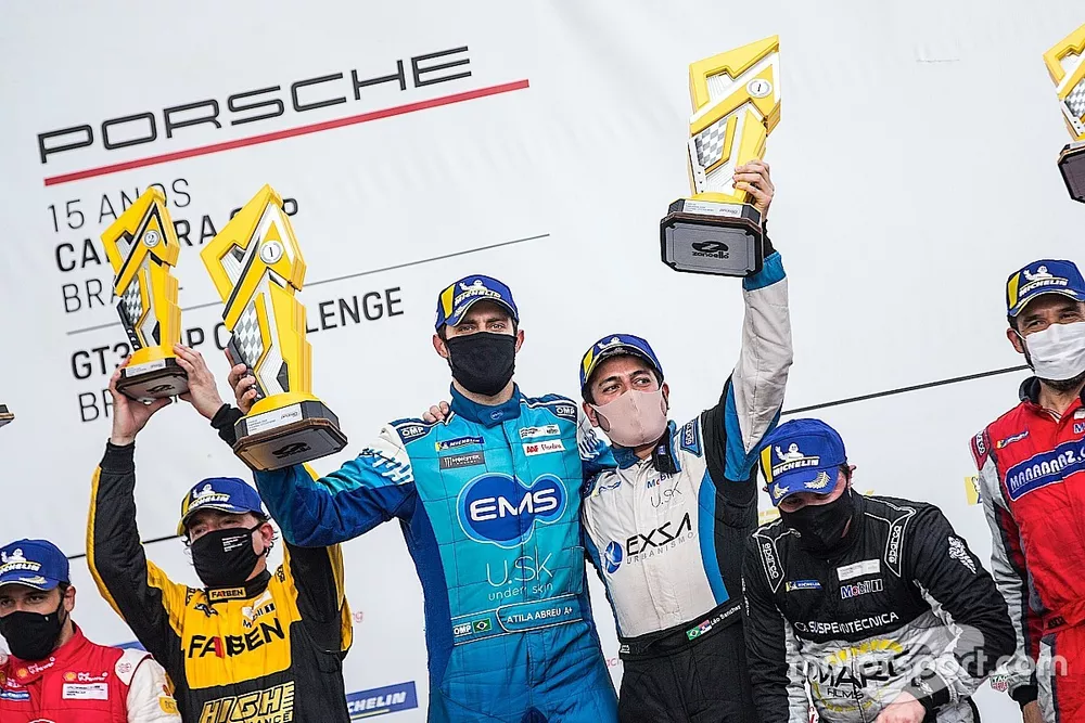 &Aacute;tila Abreu e L&eacute;o Sanchez na Porsche Endurance Series