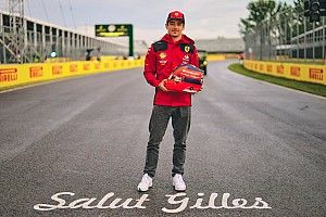 El impresionante casco homenaje de Leclerc a Gilles Villeneuve