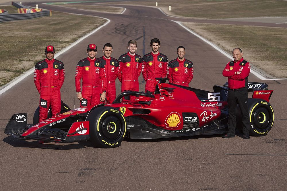 Carlos Sainz, Charles Leclerc, Davide Rigon, Robert Shwartzman, Antonio Giovinazzi, Antonio Fuoco, Frédéric Vasseur, Ferrari SF-23, 