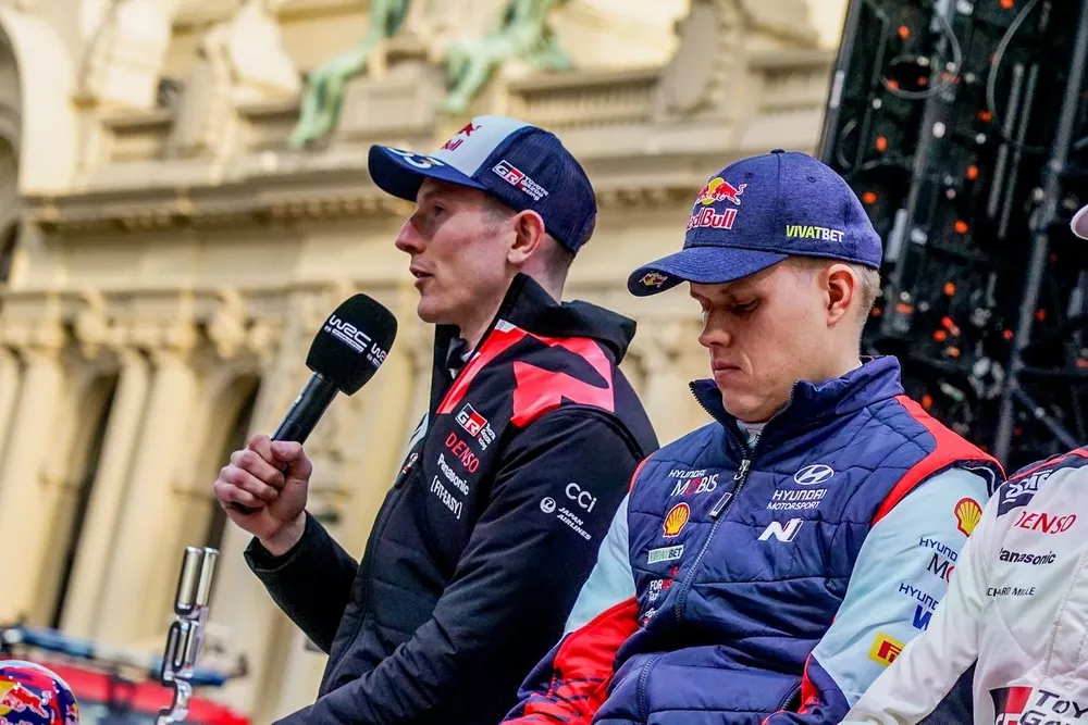 Elfyn Evans, Toyota Gazoo Racing WRT, Ott T&auml;nak, Hyundai World Rally Team, S&eacute;bastien Ogier, Toyota Gazoo Racing WRT, Adrien Fourmaux, M-Sport Ford World Rally Team