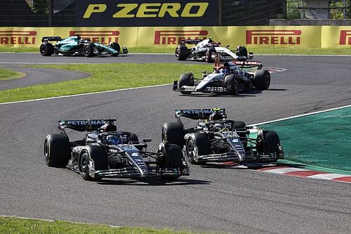 Russell y su lucha con Hamilton en Japón: "no hay resentimientos"