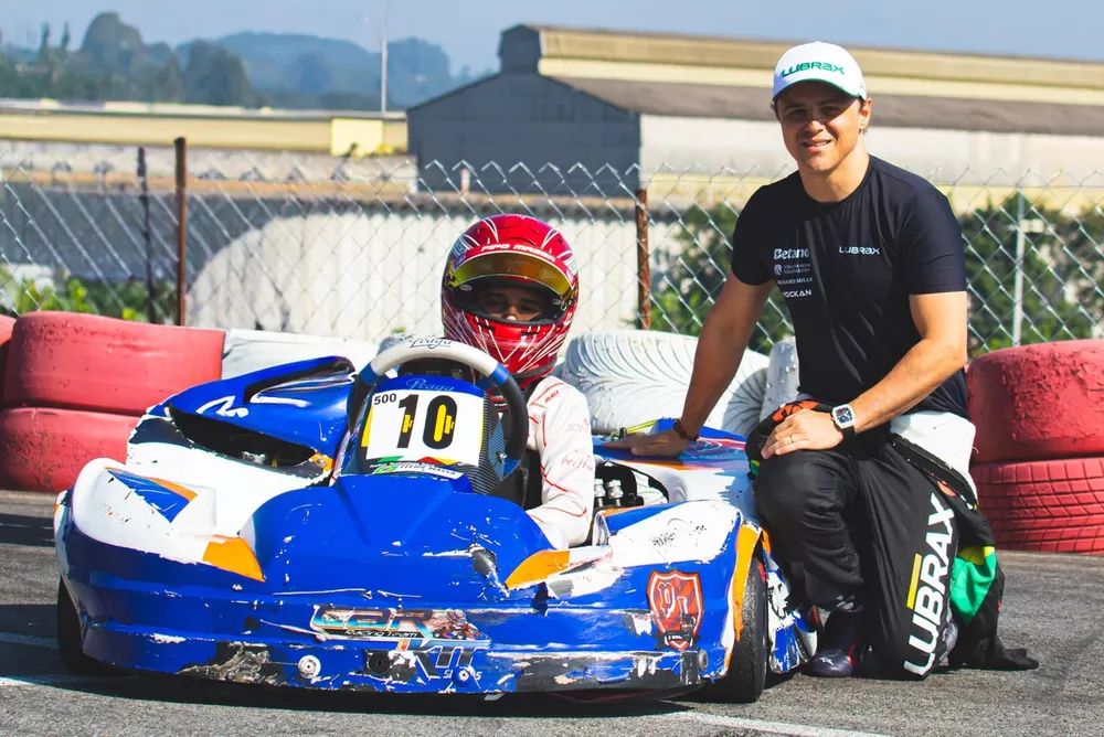 Felipe Massa e Pipo Massa
(Serj&atilde;o Soares/RF1)