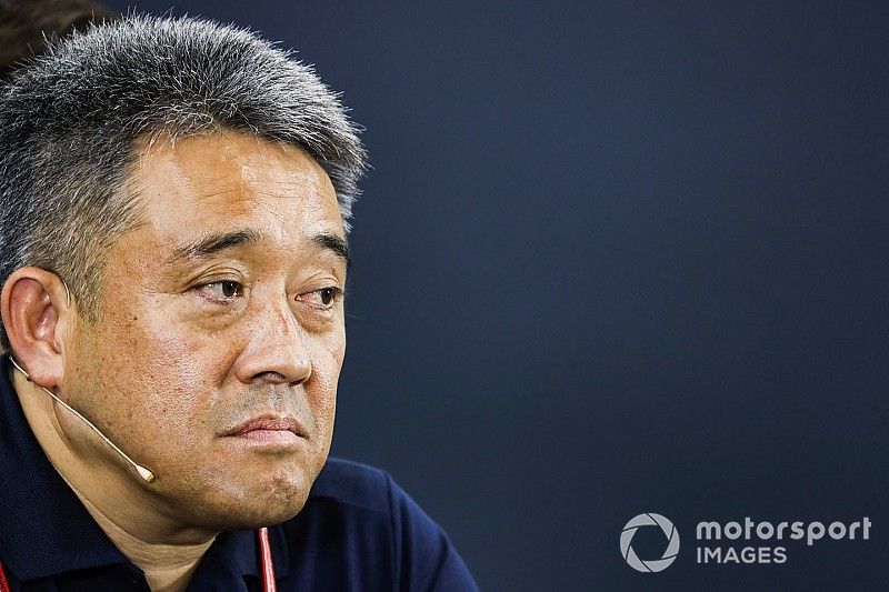 Masashi Yamamoto, Gerente General, Honda Motorsport, en la Conferencia de Prensa de los Directores de Equipo