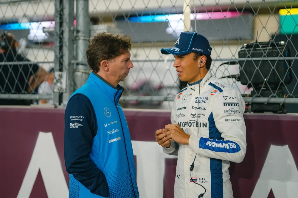 James Vowles, Team Principal, Williams Racing, Alex Albon, Williams Racing