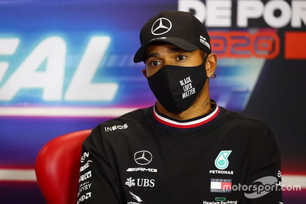 Lewis Hamilton, Mercedes-AMG F1 in the press conference