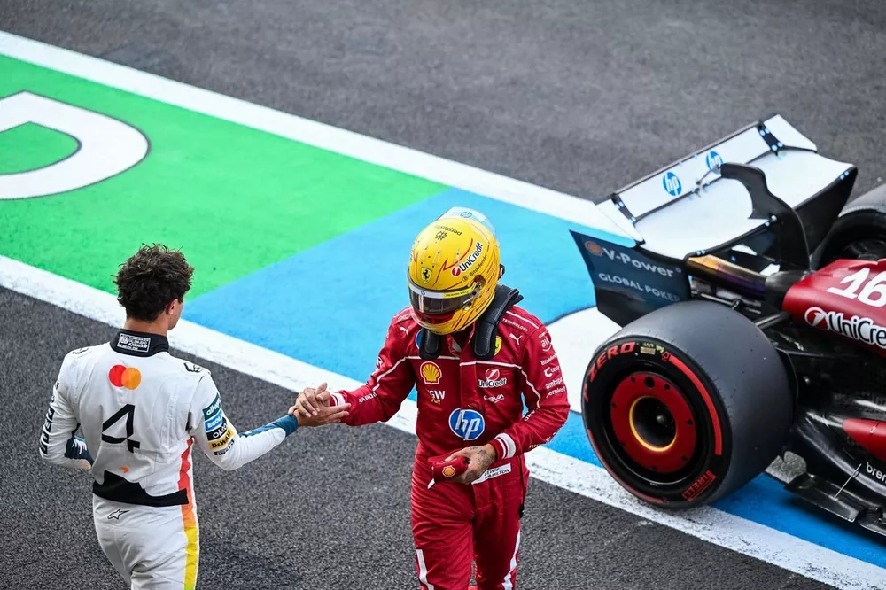 Lewis Hamilton, Ferrari, Lando Norris, McLaren