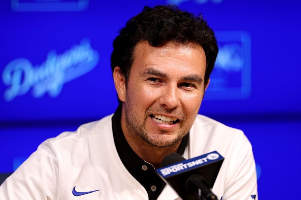 Sergio Perez at the Los Angeles Dodgers