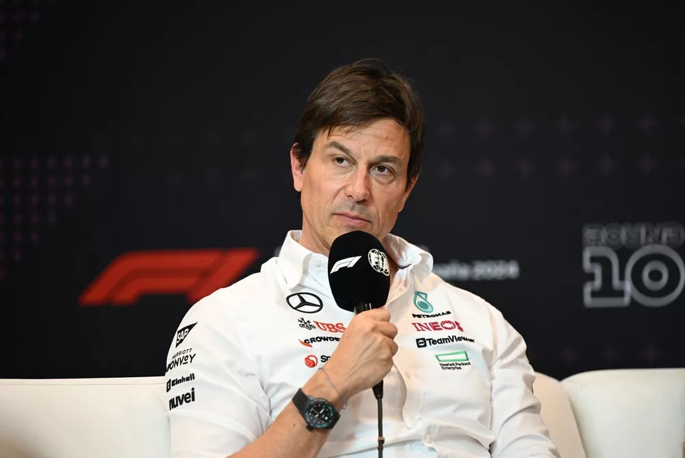 Toto Wolff, Team Principal, Mercedes-AMG F1 Team en conf&eacute;rence de presse